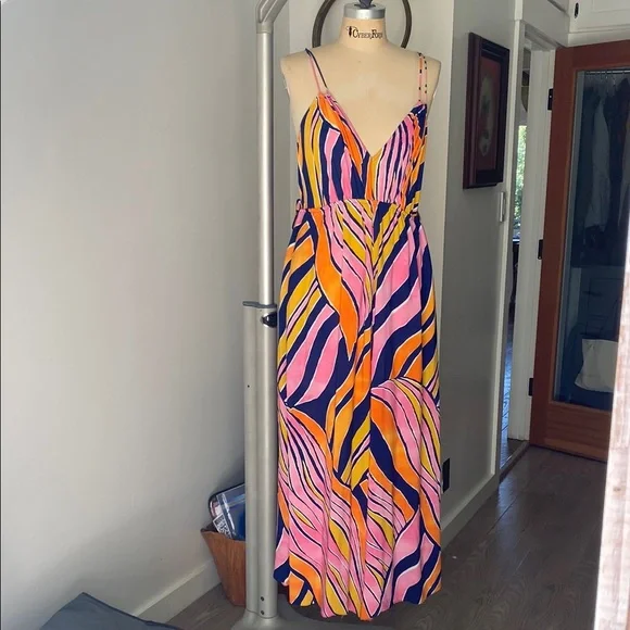 Maeve_ Vibrant Multicolor Maxi jumpsuit - Picture 2 of 6